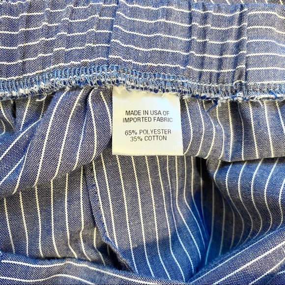Anthropologie DREW Whitney Pant Striped Blue Small - Picture 9 of 11